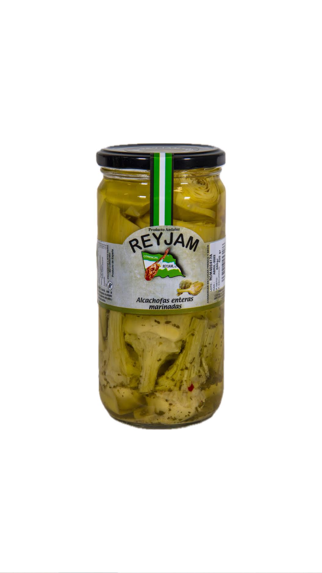 Tarro de alcachofas marinadas 600g. Reyjam.