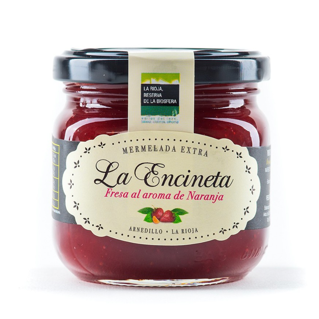 Mermelada de Fresa al aroma de Naranja. La Encineta.