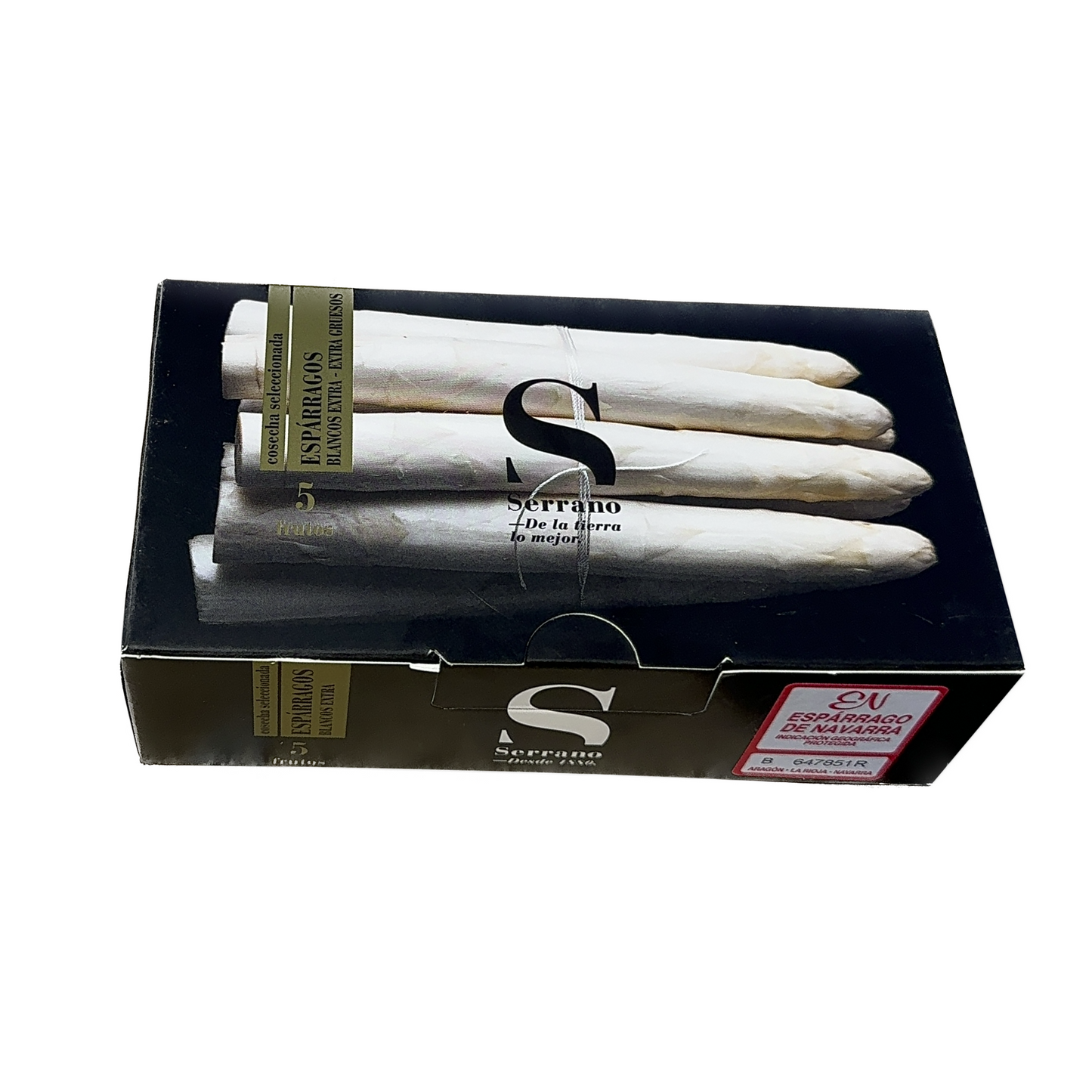 Espárrago blanco extra (5 frutos extra gruesos). Serrano